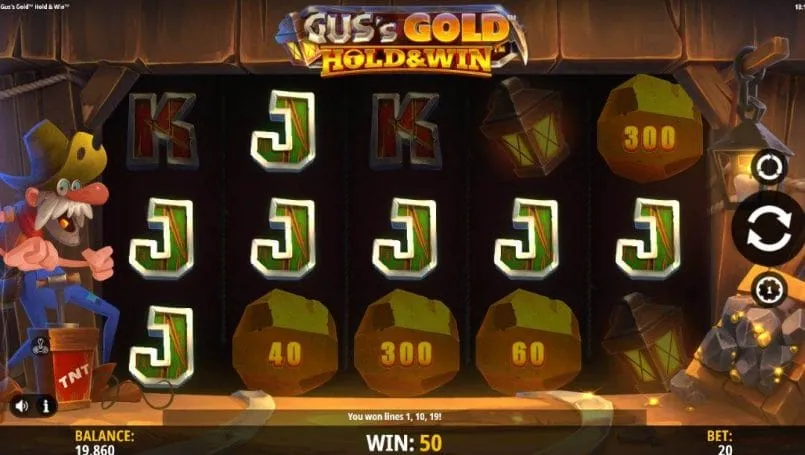 Gus’s Gold Hold & Win Casino Game