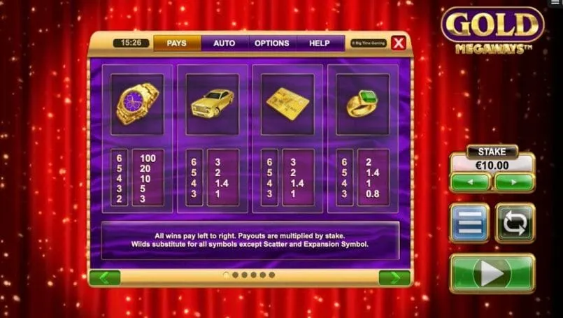 Gold Megaways Casino Game