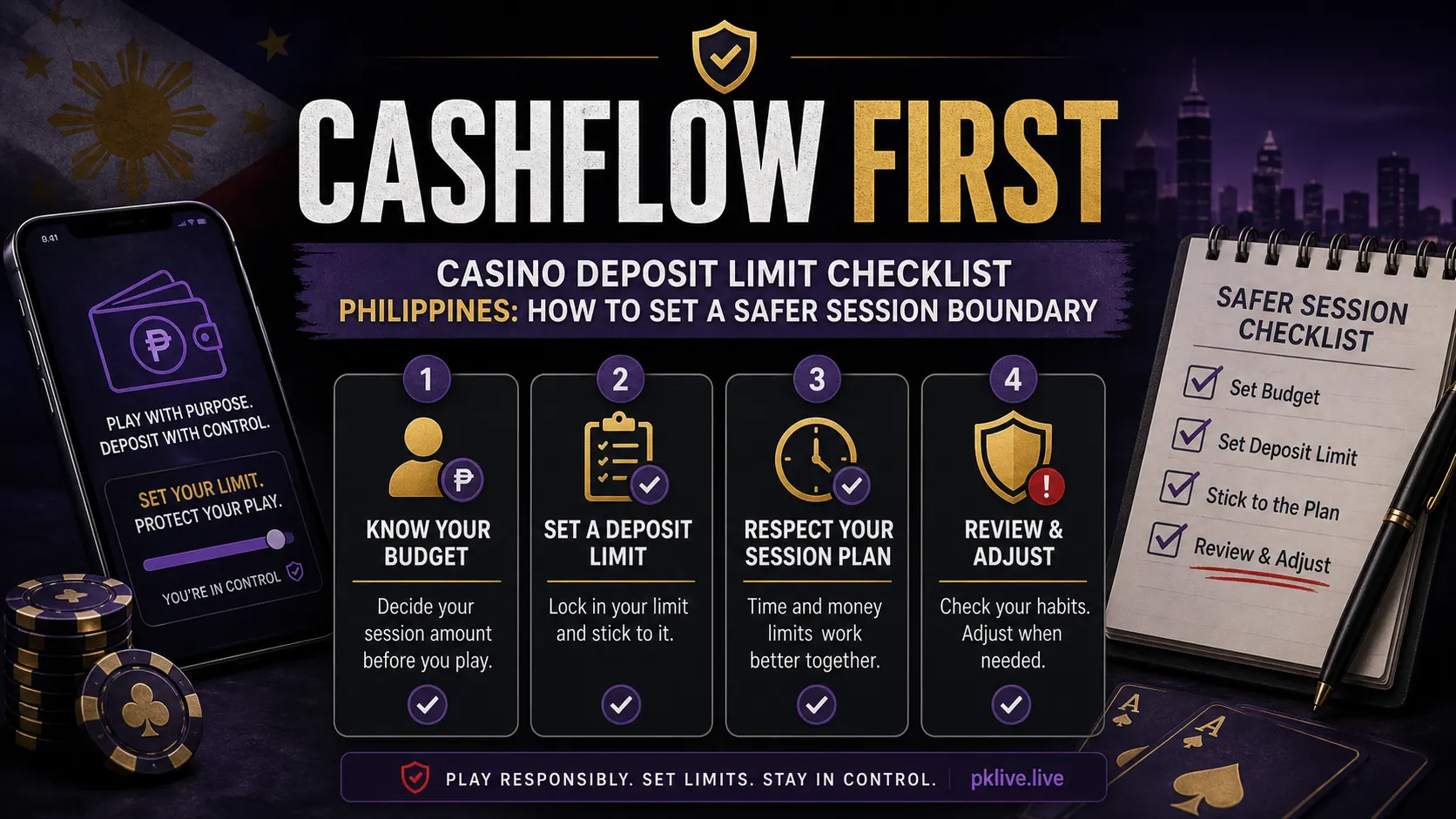 Casino Deposit Limit Checklist Philippines: How to Set a Safer Session Boundary stop-rule illustration