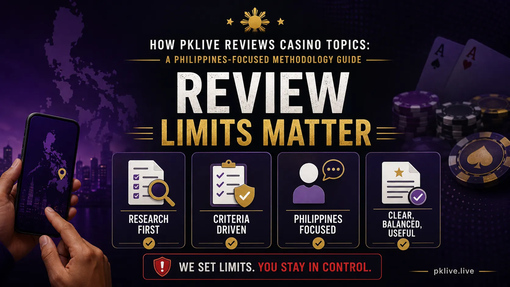 How PKLIVE Reviews Casino Topics: A Philippines-Focused Methodology Guide stop-rule illustration