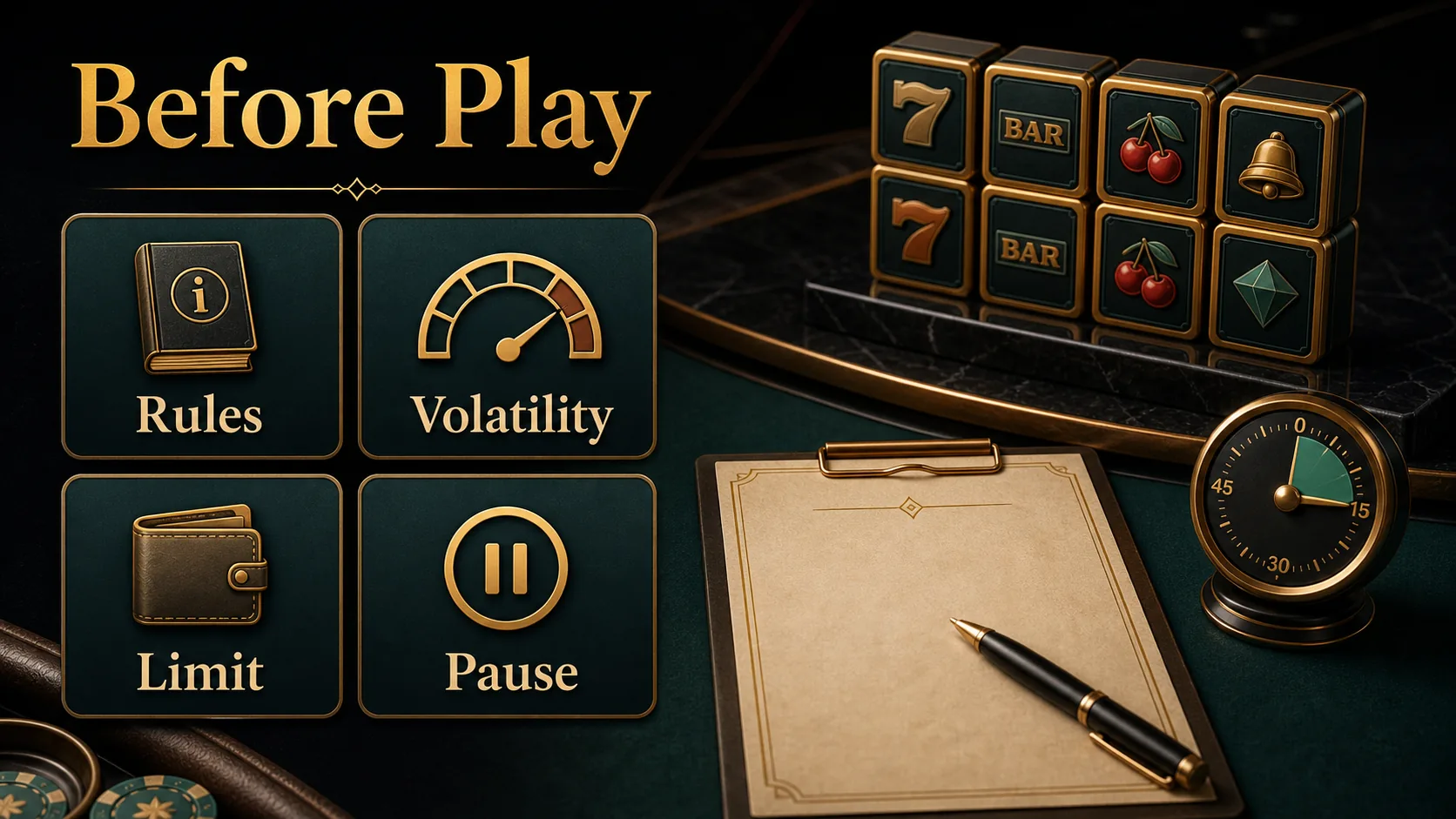 PKLIVE before play graphic showing rules volatility limit and pause reminders for Double Stacks