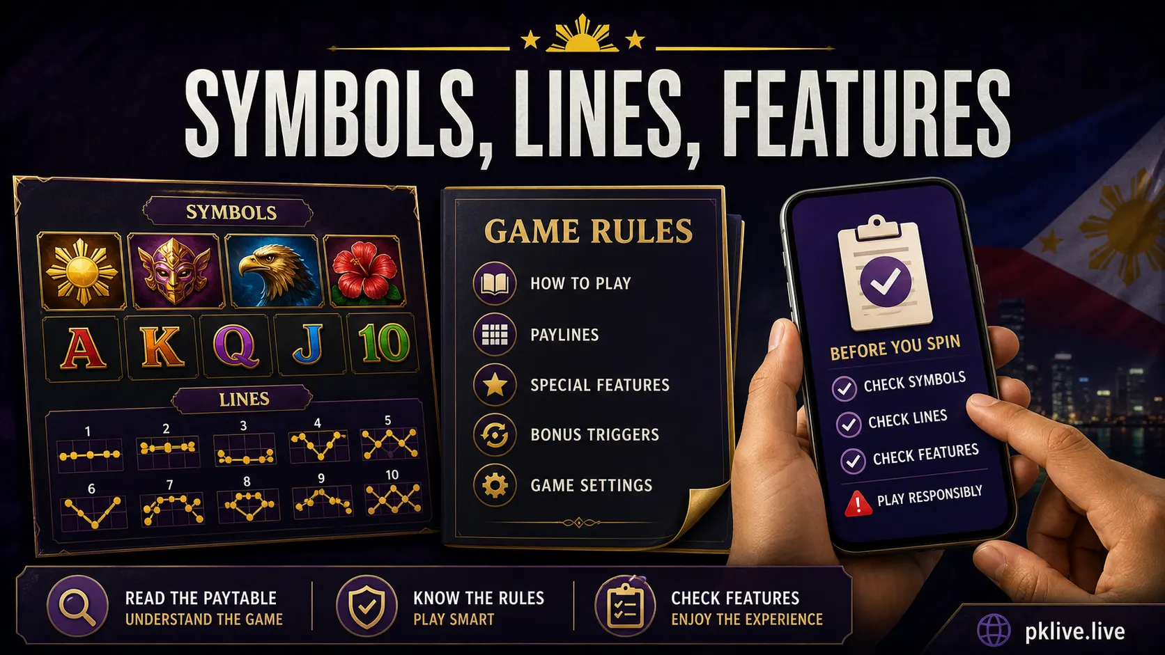 Slot Paytable and Symbols Guide Philippines: How to Read Rules Before Spinning stop-rule illustration